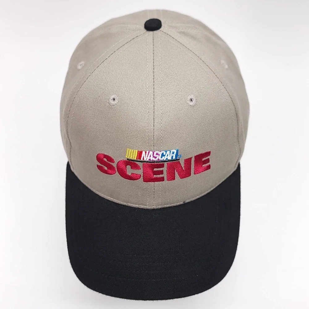 Vintage NASCAR SCENE Cap Baseball Hat Stock Car Racing  Strapback NOS NEW‎